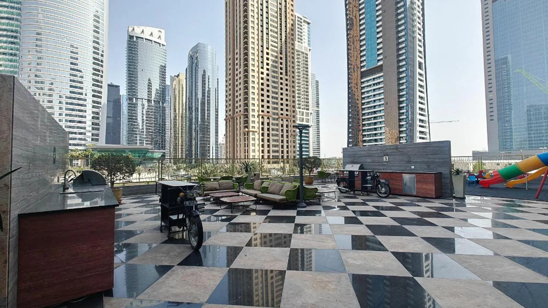 Heaven Crest Vacation Homes - Balcony With City View 1Bhk In Jlt Dubai Close To Metro & Marina